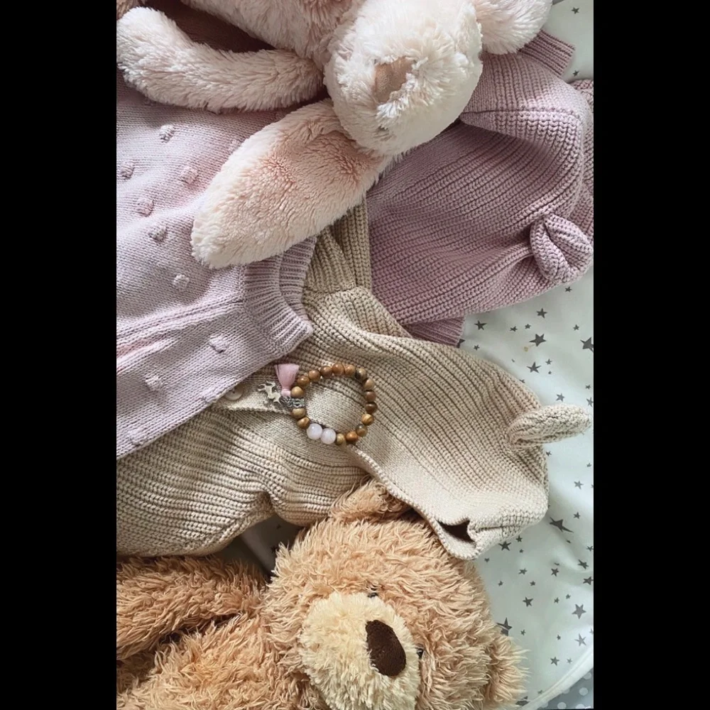Rose Quartz and Unicorn Toddler Bracelet 3-6Y
